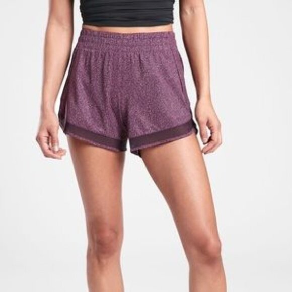 Athleta Mesh Racer Run Shorts 4” Size Medium - NEW - Picture 1 of 7